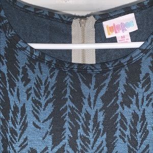 Lularoe blue/black Amelia sz med